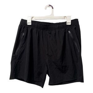 Gym Revolution Black Athletic Shorts with Elastic Waistband